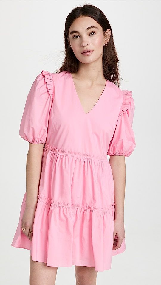 English Factory Ruffle Puff Sleeve Mini Dress | SHOPBOP | Shopbop