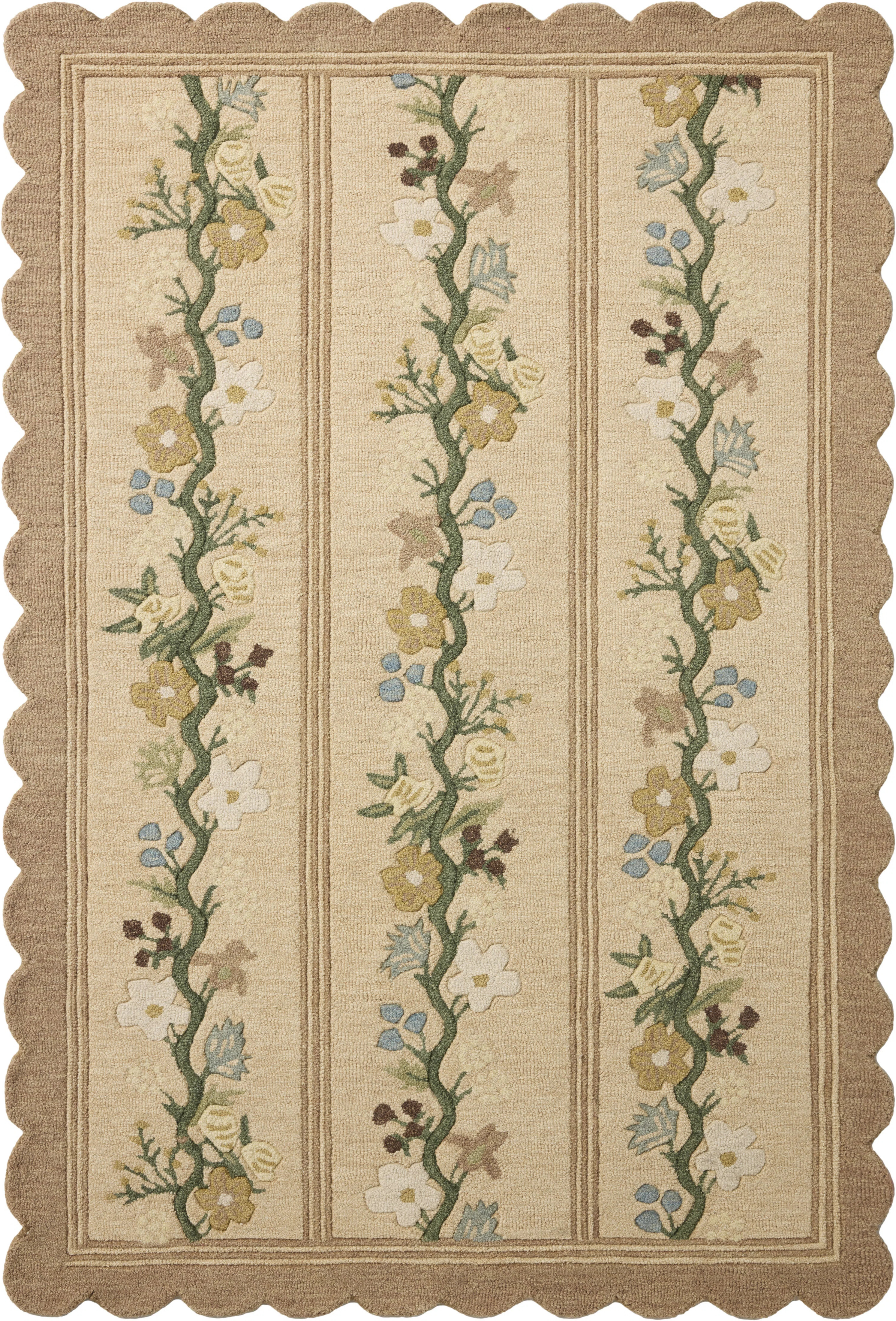 Rifle Paper Company x Loloi Thistle Neutral / Multi  Area Rug | Wayfair North America