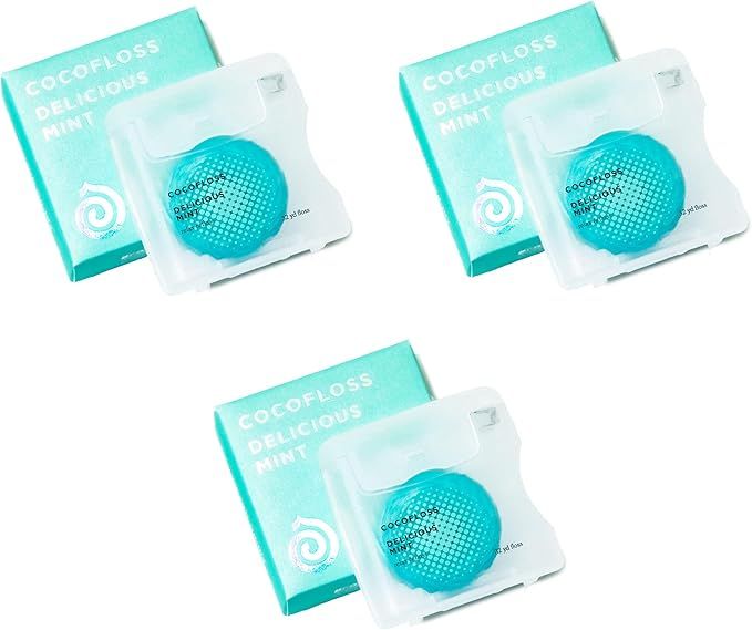 COCOFLOSS Coconut-Oil Infused Woven Dental Floss | Mint | Dentist-Designed | Vegan and Cruelty-F... | Amazon (US)