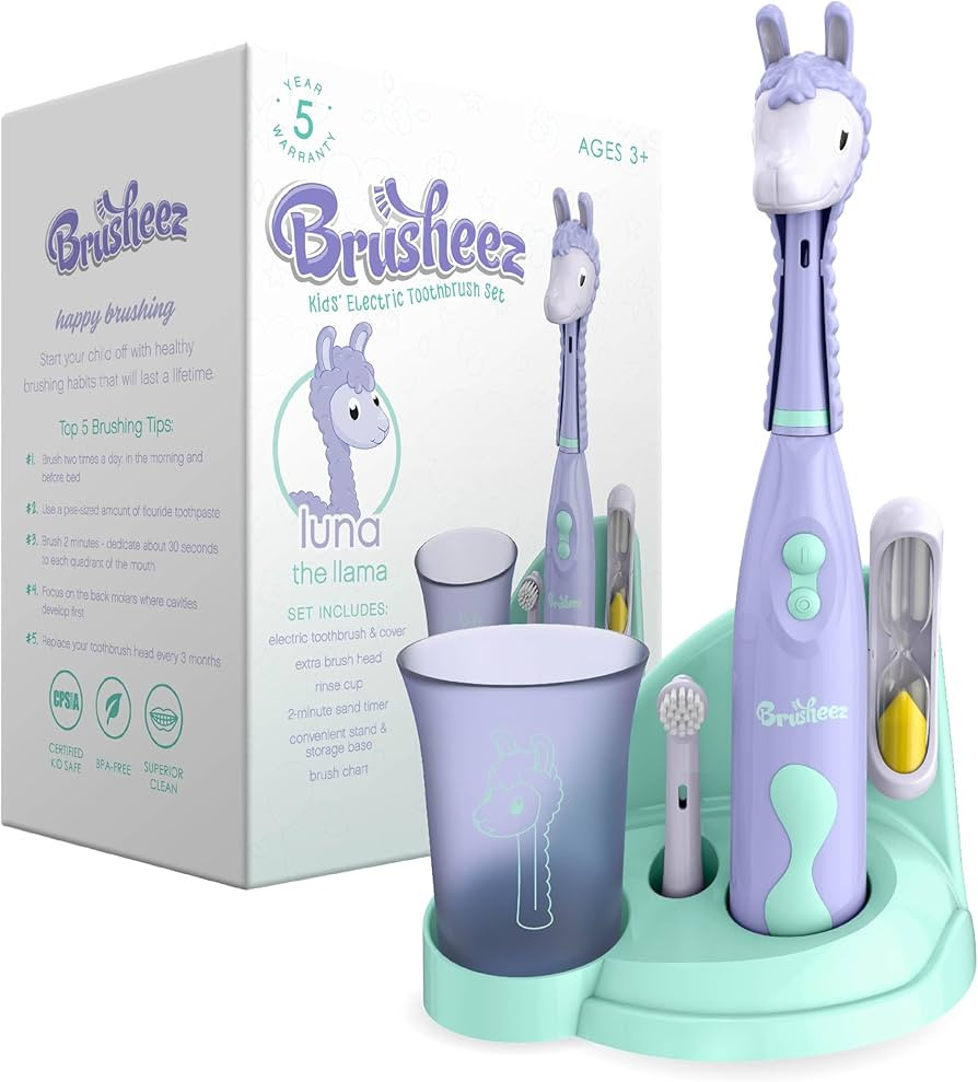 Brusheez Kids’ Electric Toothbrush Set - Safe & Effective for Ages 3+ - Parent Tested & Approve... | Amazon (US)