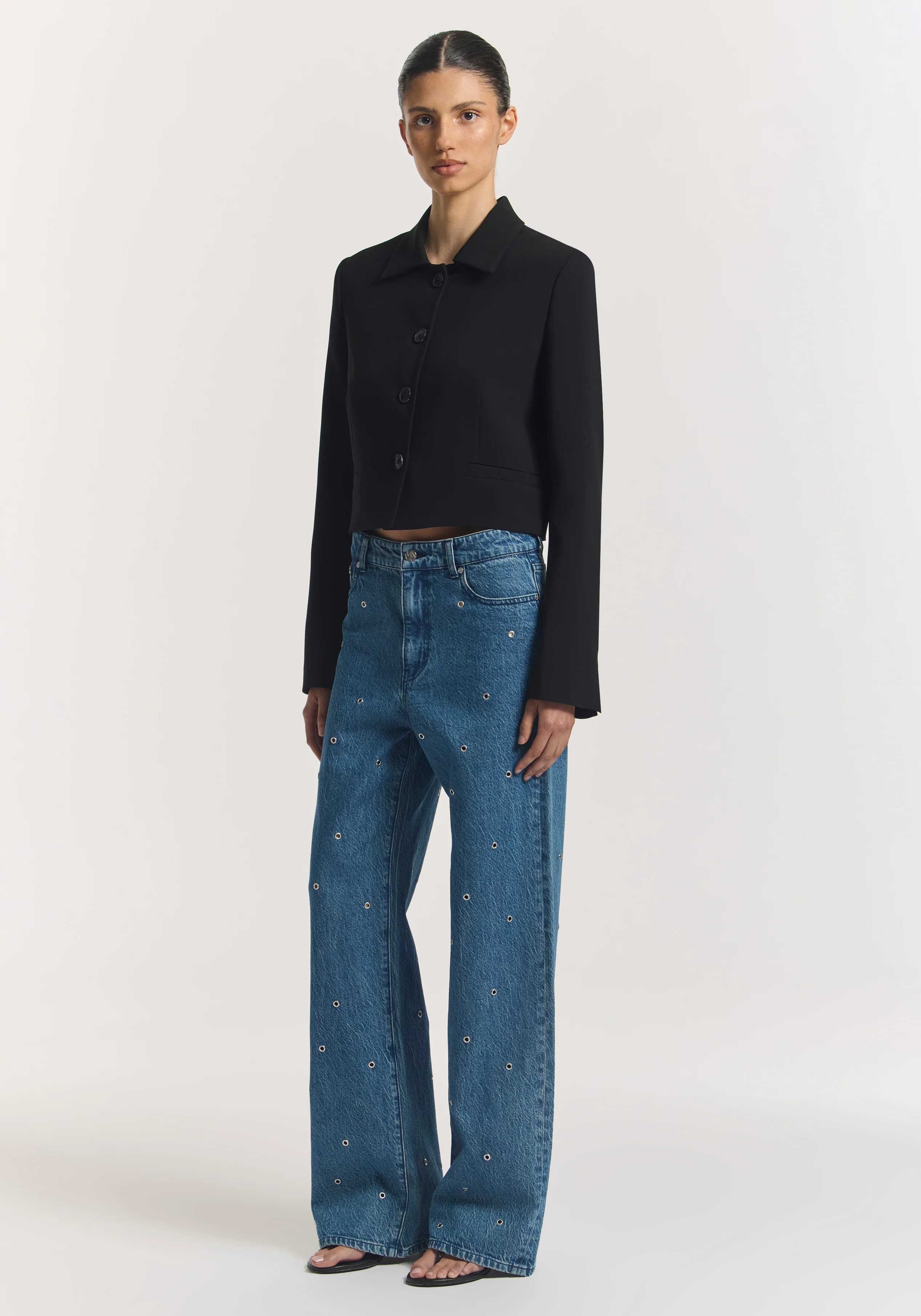 Sting Eyelet Jean | VIKTORIA & WOODS | Viktoria & Woods