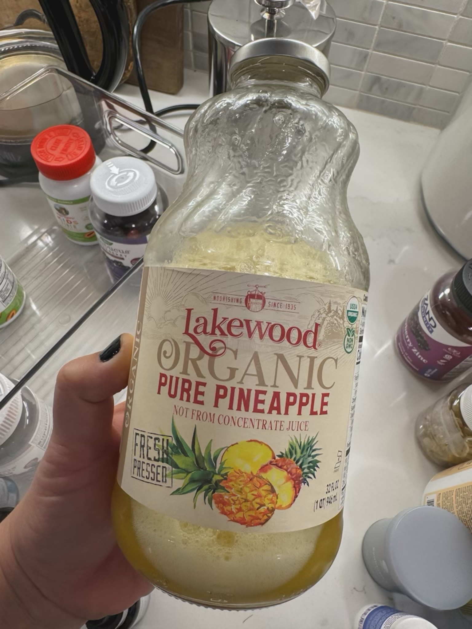 Lakewood organic pure pineapple juice