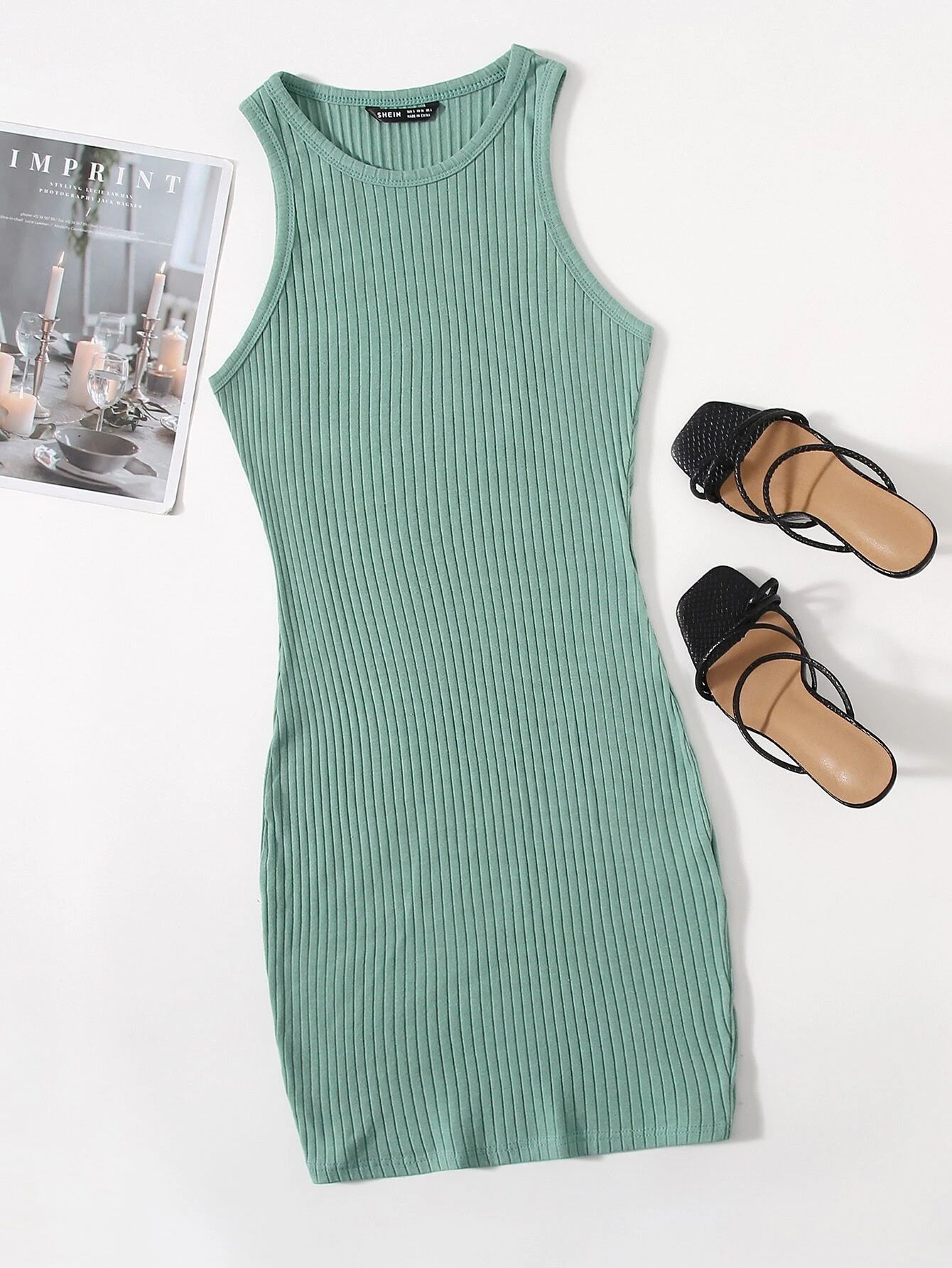 SHEIN Rib-knit Bodycon Dress | SHEIN