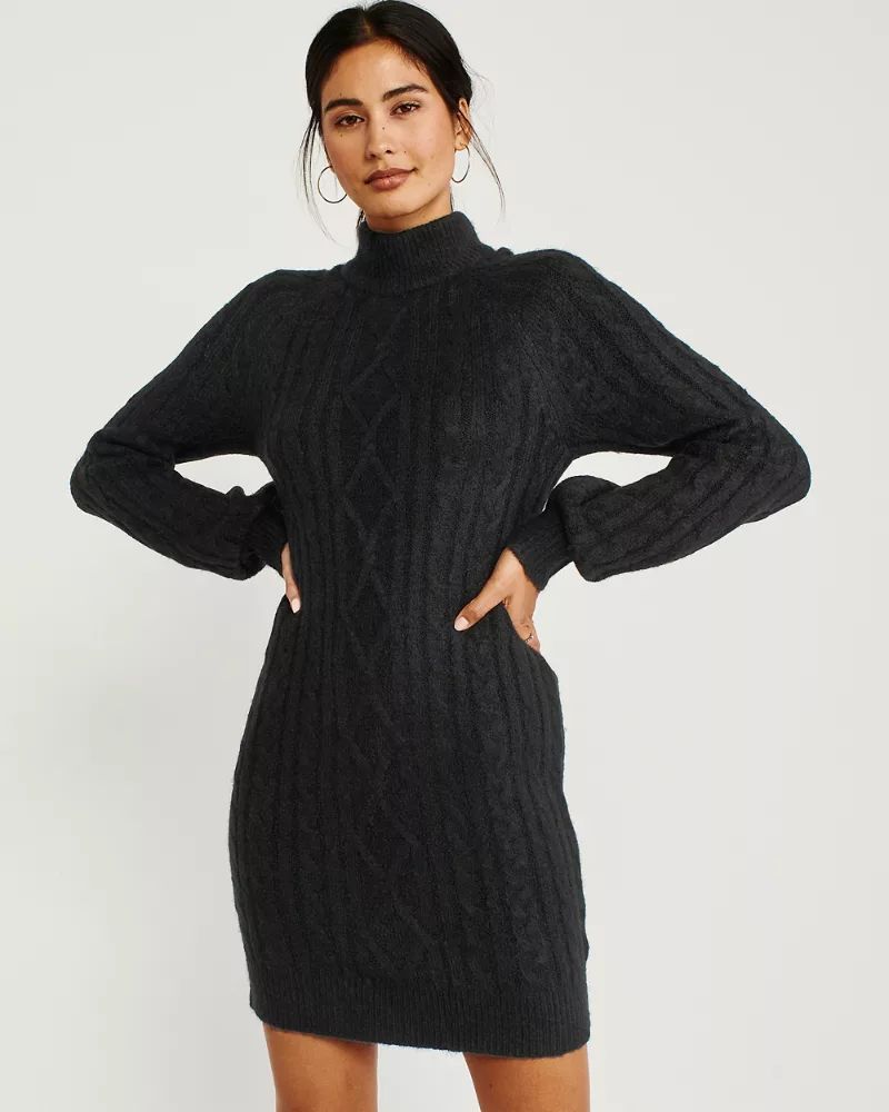 Mock Neck Sweater Dress | Abercrombie & Fitch US & UK