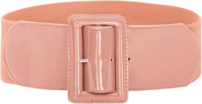 GRACE KARIN Women's Stretchy Belt 1950s 3 Inch Wide Elastic Belts | Amazon (US)
