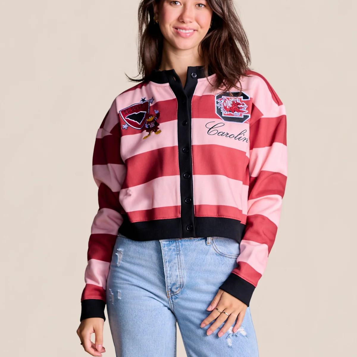 The Playbook Patch Cardigan | South Carolina | Stewart Simmons