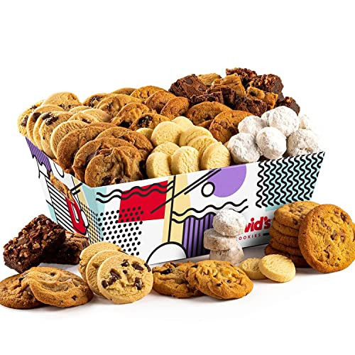 David Cookies Gift Basket for Families Food Christmas Gift - Large Crate Assorted Cookies for Sharing - Fresh Gourmet Cookies for Holidays | Amazon (US)