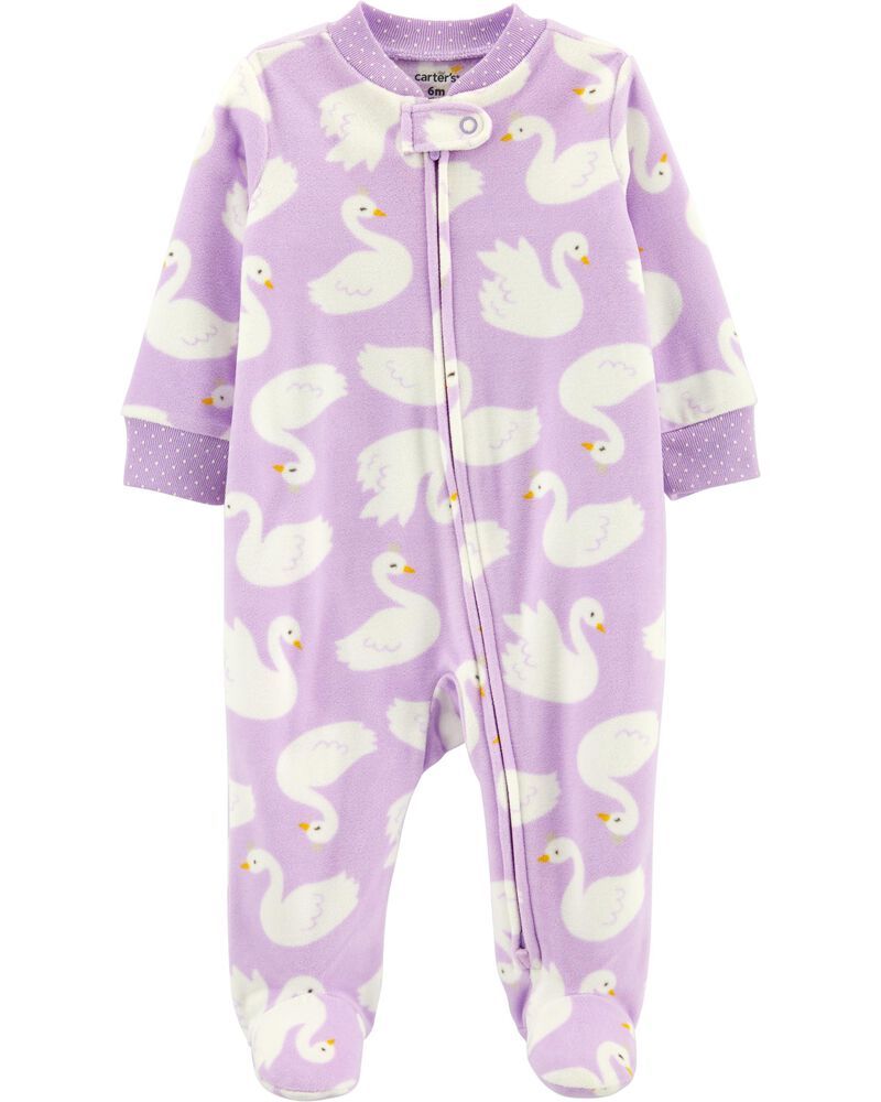 Swan 2-Way Zip Fleece Sleep & Play | Carter's