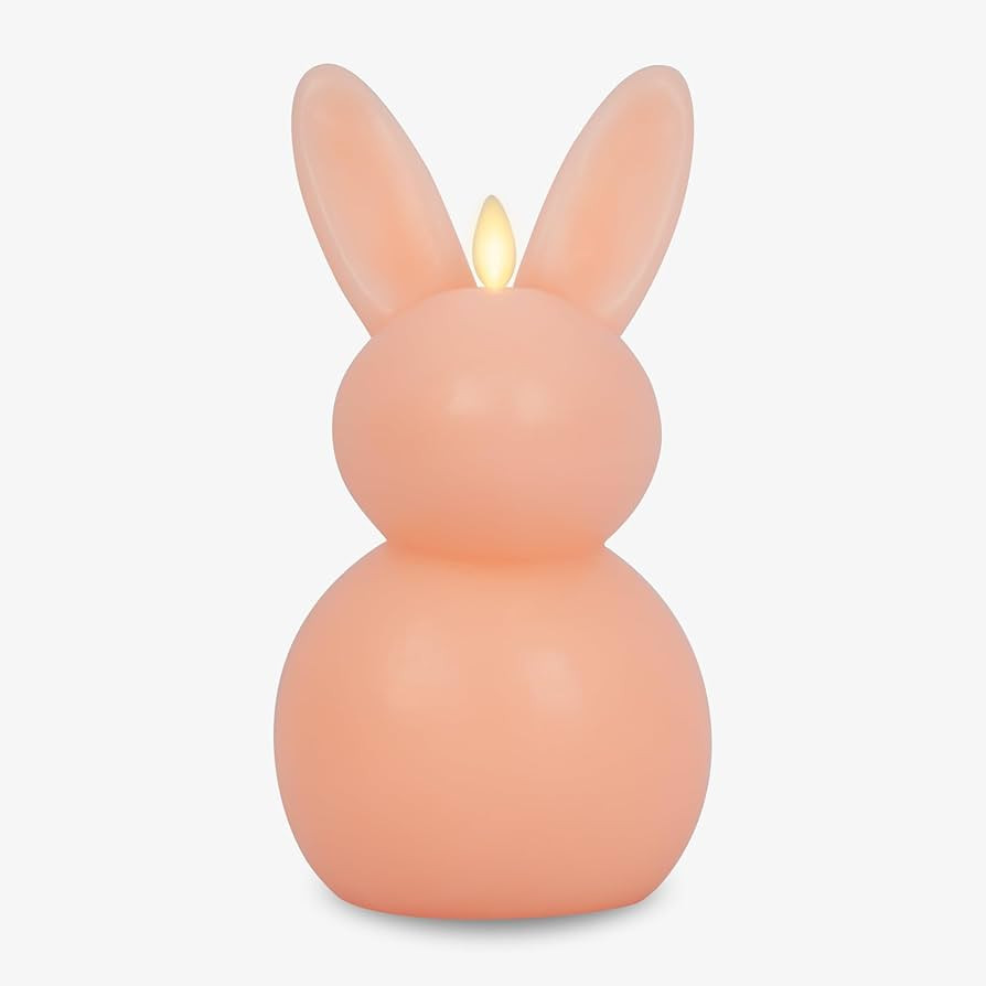 Luminara Flameless Candle Easter Bunny, Real Wax Moving Flame LED Candle with Timer, Holiday Tabl... | Amazon (US)