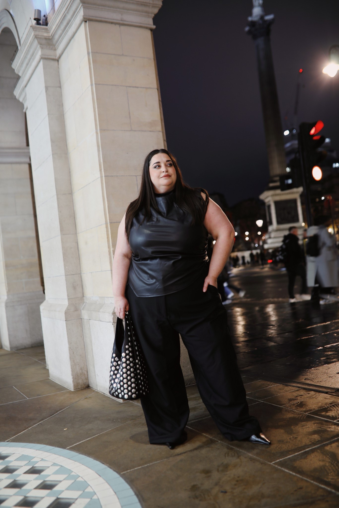 Date night calls for leather, studs and black 🖤

Plus size date night outfit inspiration 

#LTKspring #LTKplussize #LTKuk