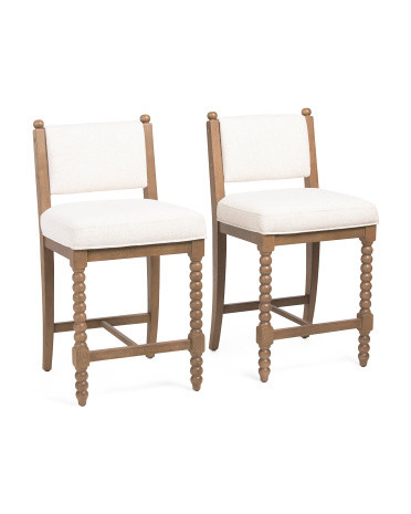 Set Of 2 18x37 Sophia Counter Stools | TJ Maxx