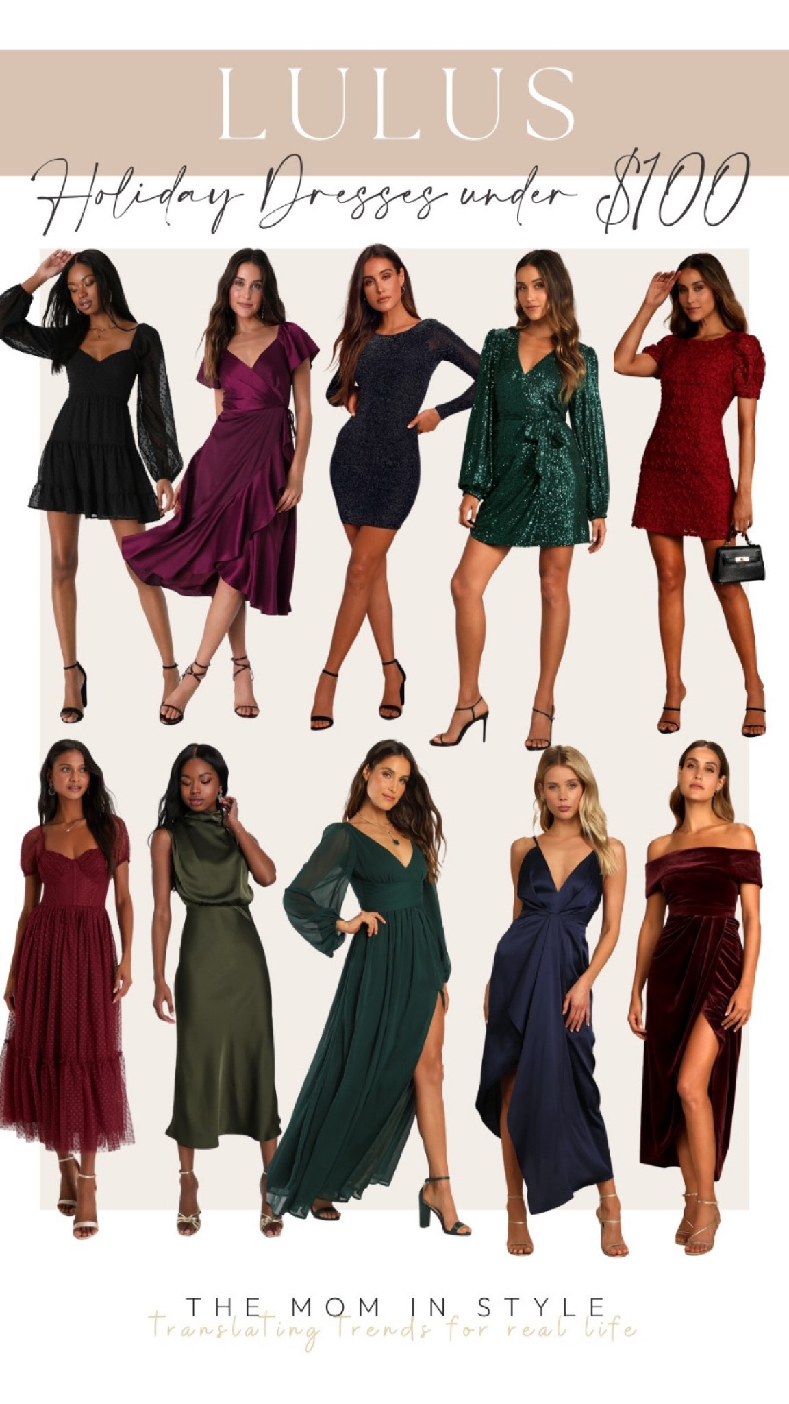 Lulus Holiday dresses under 100 dollars, party dress, sequin dress, cocktail dress 

#LTKHoliday #LTKfindsunder50 #LTKfindsunder100