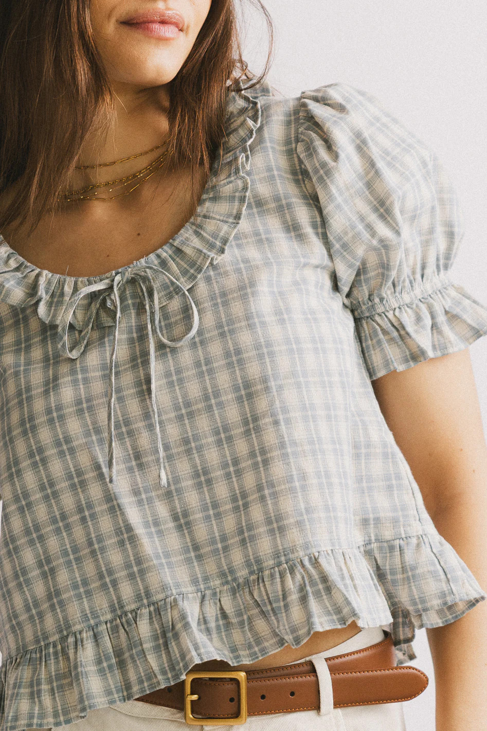 Lottie Plaid Blouse | Böhme US