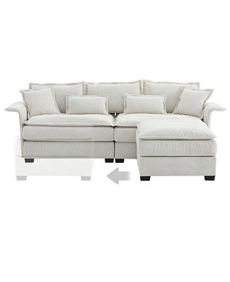 95x66"Oversized Luxury Sectional Sofa with Bentwood Armrests,4 seat Upholstered Indoor Furniture ... | Macy's Canada