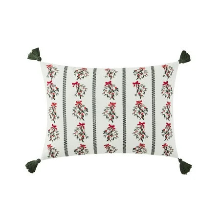 My Texas House 14" x 20" Missie Green Reversible Cotton Decorative Pillow Cover | Walmart (US)