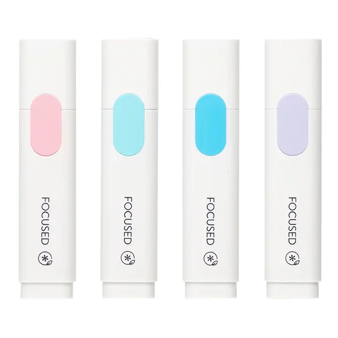 Pastel Eco Friendly Focused Square Highlighters 4-Pack | Erin Condren | Erin Condren