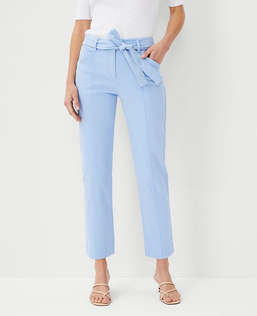 The Tie Waist Taper Pant | Ann Taylor (US)
