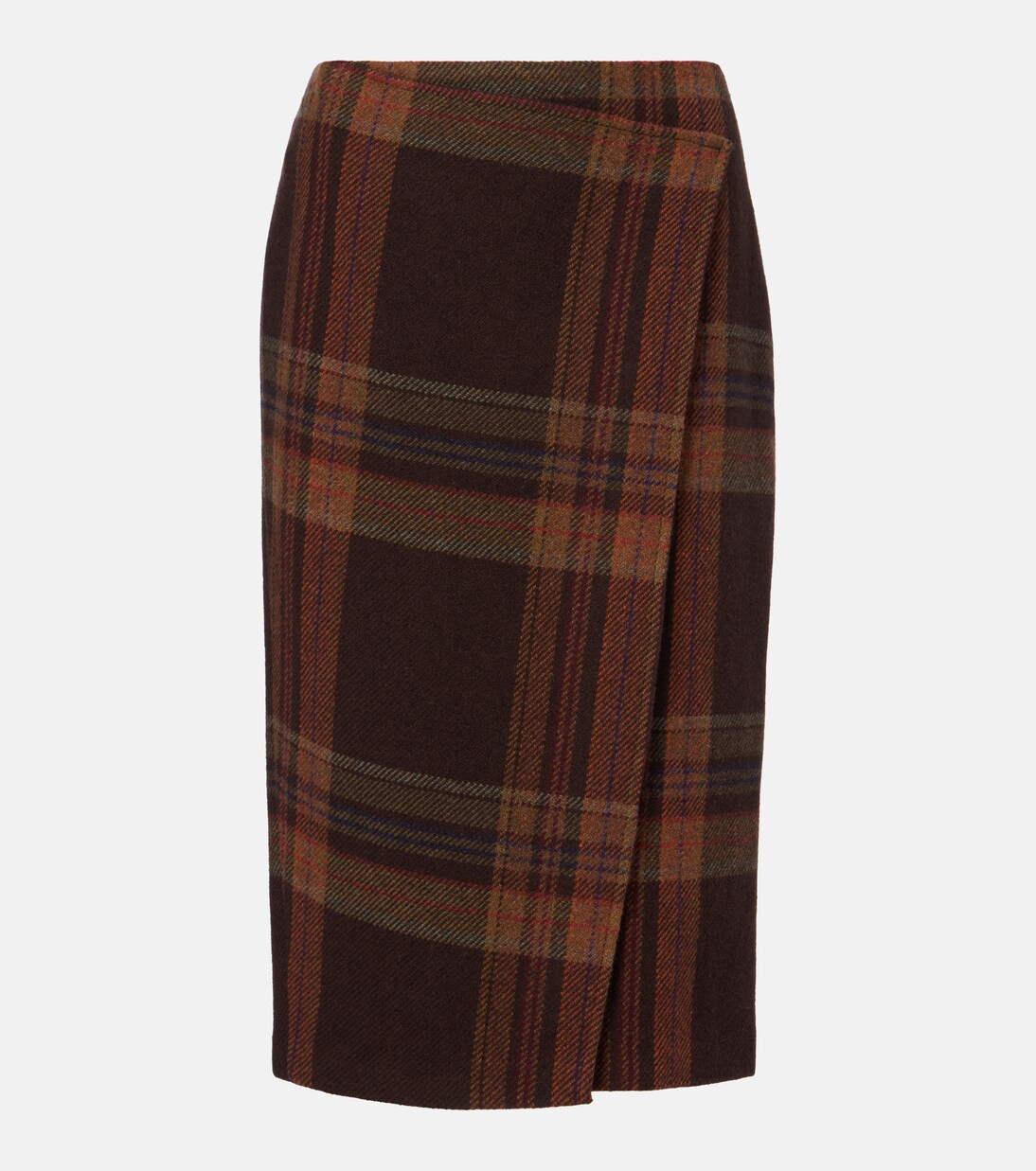 Plaid wool-blend midi skirt | Mytheresa (US/CA)