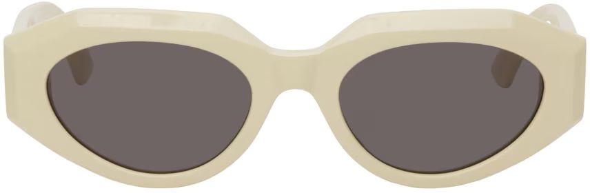 Bottega Veneta - Beige Facet Sunglasses | SSENSE