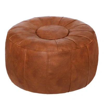 Handmade Moroccan Round Pouf | Wayfair North America