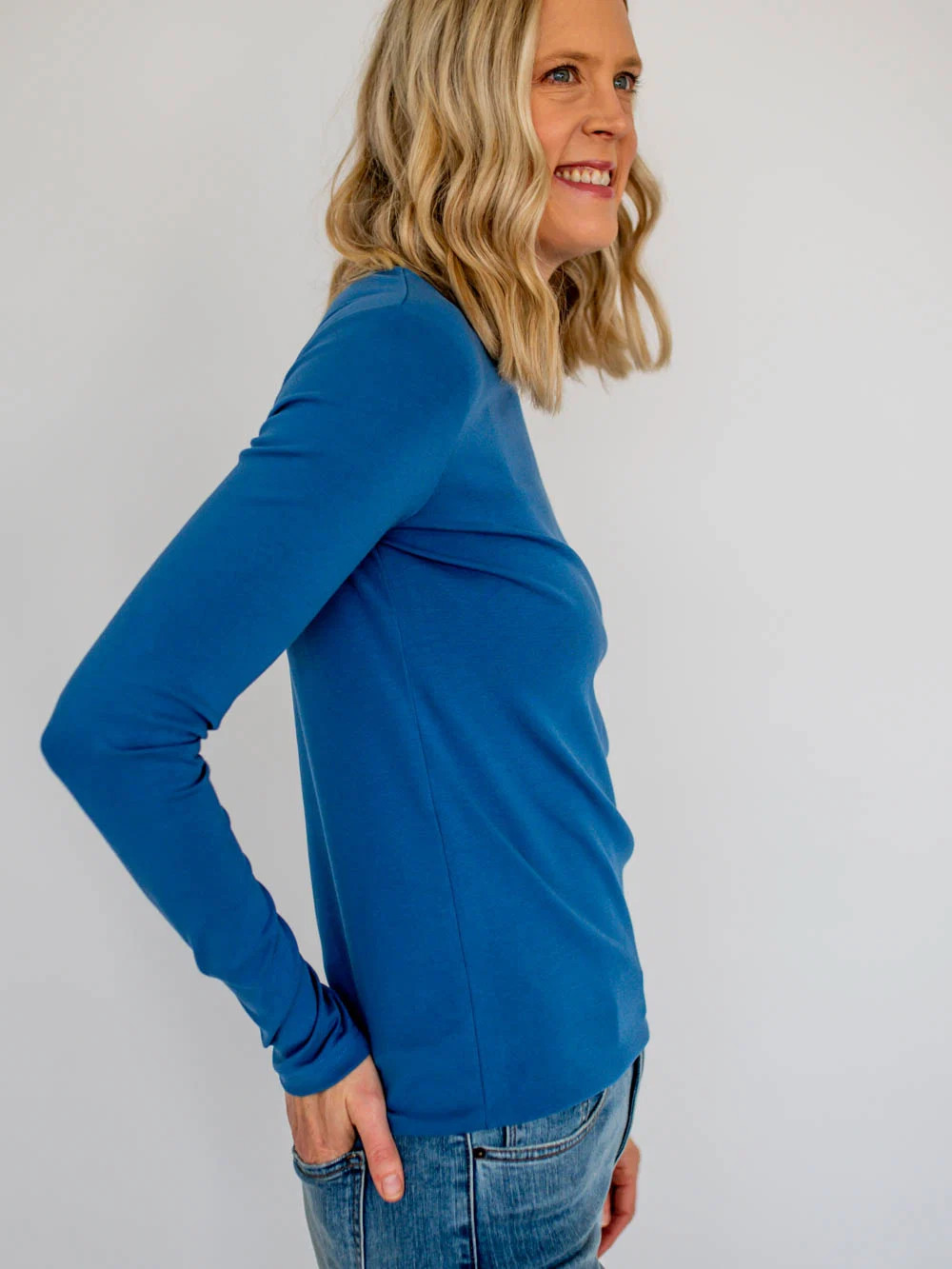 Crème de la Crème Tall Tee - Navy | Amalli Talli