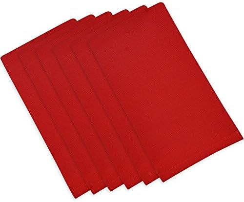 ITOS365 100% Cotton Dinner Napkins Red Cloth Napkin - 6 Pack (18 inches x 18 inches) Soft and Comfor | Amazon (US)