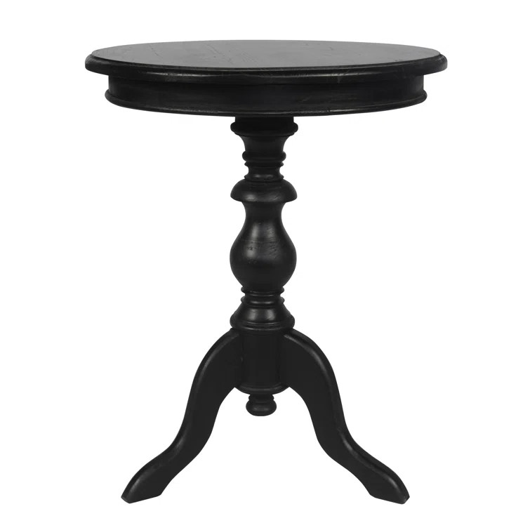 Corsair 25'' Tall Solid Wood 3 Legs End Table | Wayfair North America