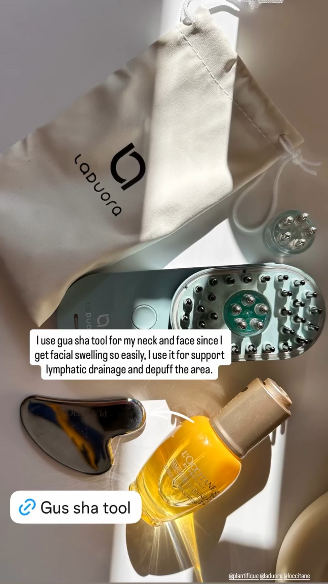 I use gua sha tool for my neck and face since I get facial swelling so easily, I use it for support lymphatic drainage and depuff the area.

 
#guashatool #facialtool #amazonmusthave  #ltkbeauty #ltkadayinmylife

#LTKSaleAlert #LTKmorningroutine #LTKselfcare