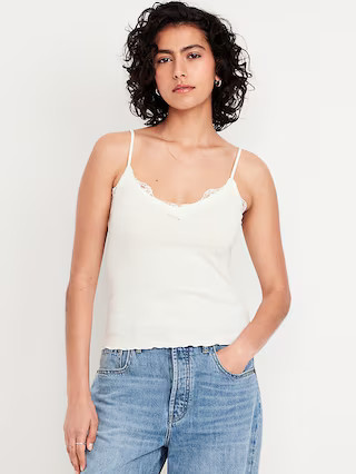 Lace-Trim Cami Tank Top | Old Navy | Old Navy (US)