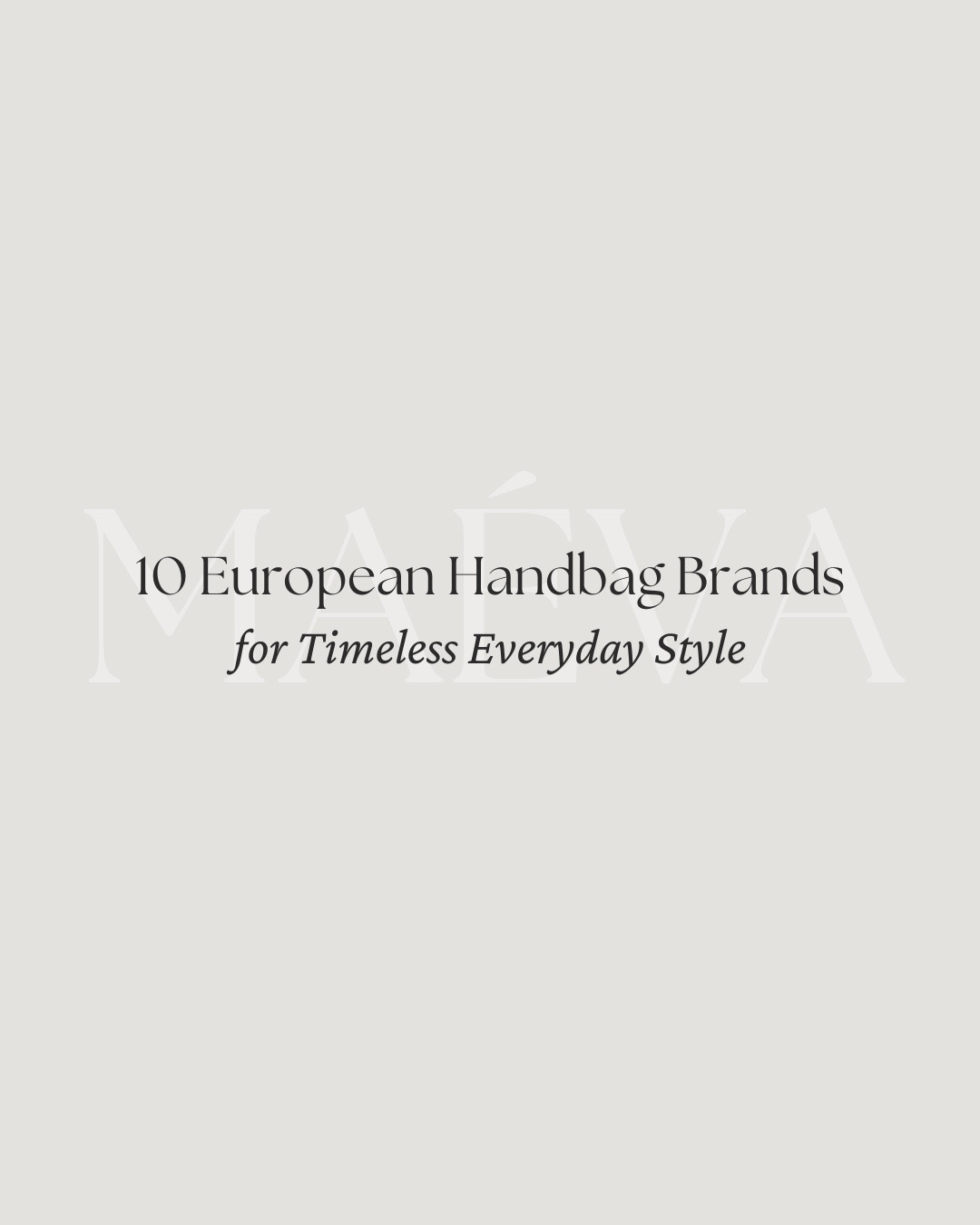  European Handbag Brands to Know 👜 A little journey across Europe, where craftsmanship, heritage, and timeless design meet ✨ From minimalist Scandinavian silhouettes to beautifully structured Italian creations, these 10 brands capture the essence of modern luxury - refined, wearable, and made to last! 

Brand List:
* DeMellier 
* Paris/64 
* Strathberry 
* Furla
* LeParmentier
* Coccinelle 
* Radley London
* Liffner
* Hereu
* Smaak

👜 You can shop all the pieces linked in the latest post or via ShopMy & LTK @ maevawithamour, and explore the full article now live on maevawithamour.com - featuring each brand’s story, craftsmanship, and why they deserve a spot in your wardrobe! 

👉 Save this post for your next European shopping trip (or future wishlist) and follow for more French & European-inspired style and brand discoveries!

With Amour, M.

#europeanstyle #parisianstyle #frenchfashion #handbag #purse #styleguide #…

#LTKTravel #LTKStyleTip #LTKItBag
