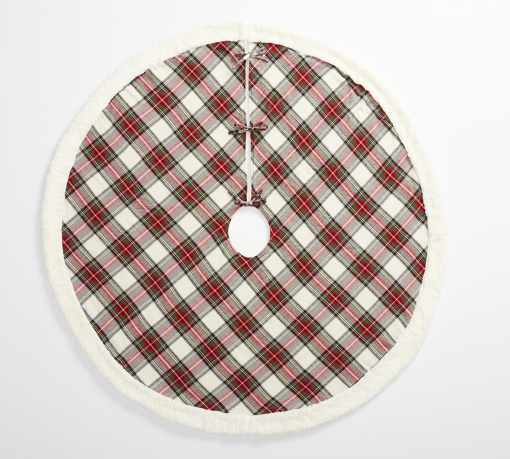 Stewart Plaid Tree Skirt | Pottery Barn (US)