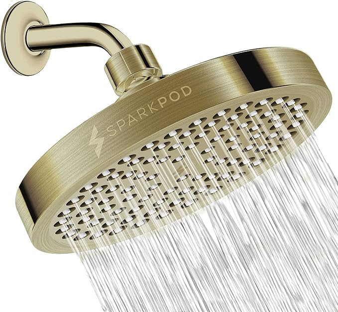 SparkPod Shower Head - High Pressure Rain - Premium Quality Luxury Design - 1-Min Install - Easy ... | Amazon (US)