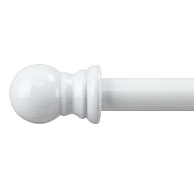 Curtain Rods For Windows 66 To 144” - 1 Inch Heavy Duty Curtain Rod Set,Adjustable Blackout Drapery Rods With Brackets For Farmhouse,Outdoor Patio -Wh | Wayfair North America