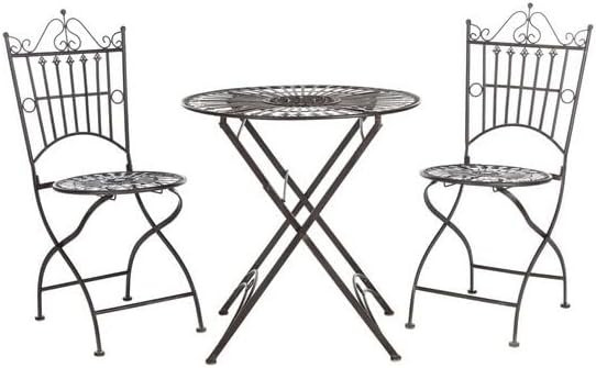 Safavieh PAT5020A Outdoor Collection Belen Pearl White 3-Piece Bistro Set | Amazon (US)