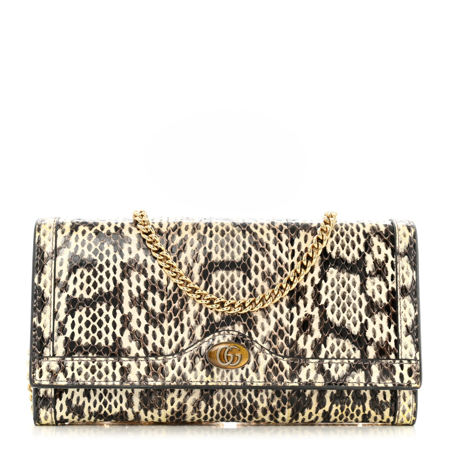 Gucci Snakeskin GG Ophidia Wallet On Chain Roccia 1661074 | FASHIONPHILE (US)