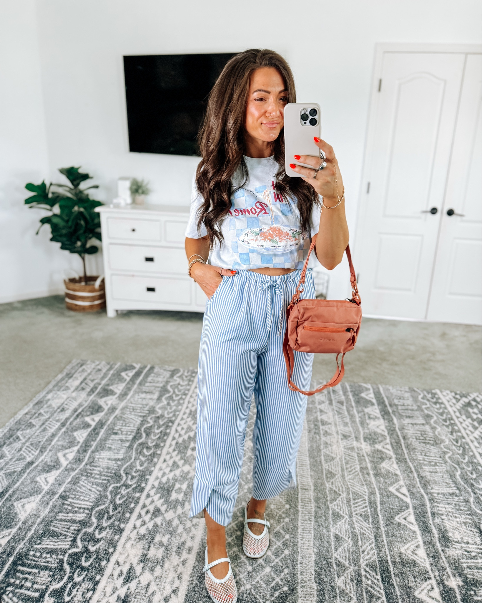 Stripe pants 😍 Not jeans/leggings and so cute for spring!! In my true size and all come in other colors. Use the comment box if you have any questions!

#LTKootd #LTKSaleAlert #LTKSeasonal