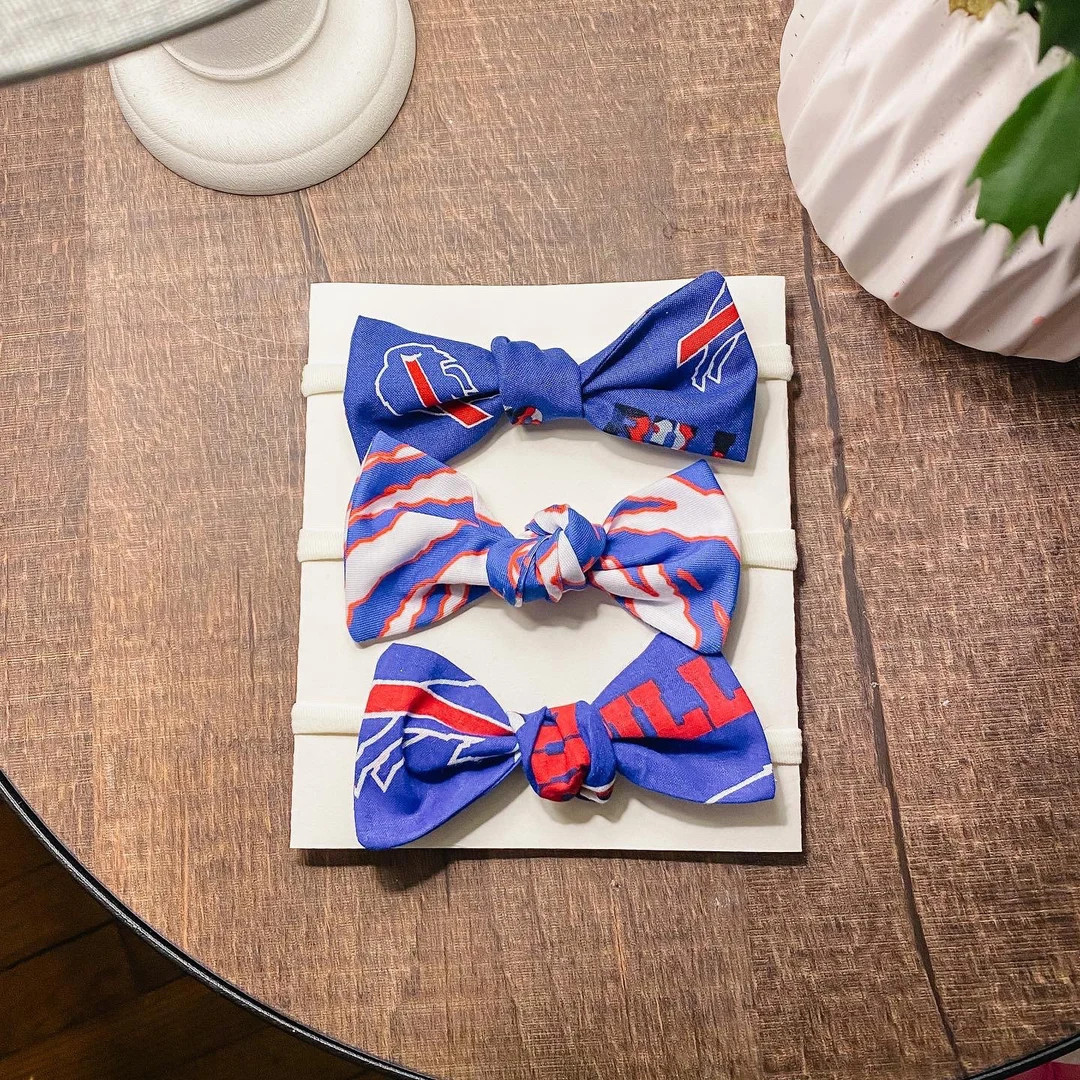 Buffalo Football Baby or Toddler Nylon Bow Headband - Etsy | Etsy (US)