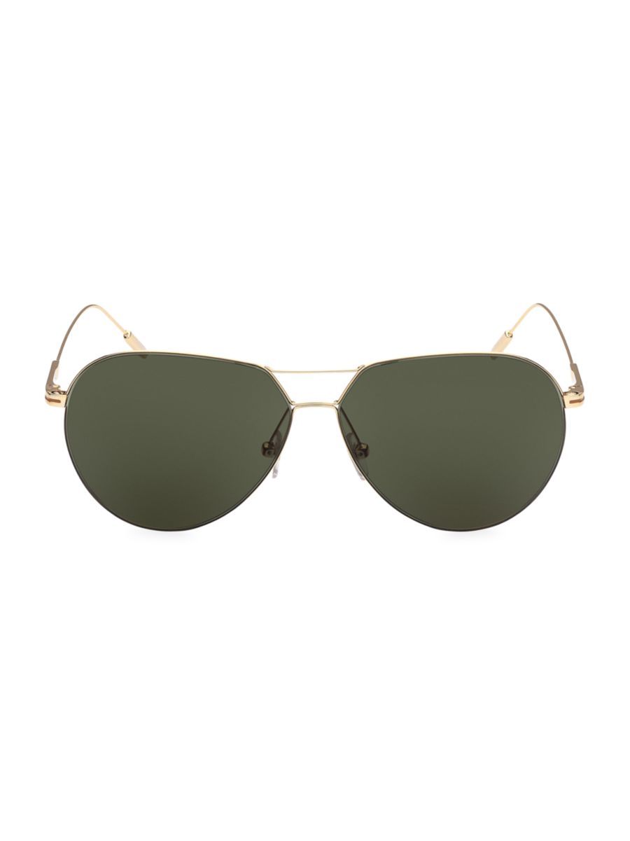 53MM Titanium Aviator Sunglasses | Saks Fifth Avenue