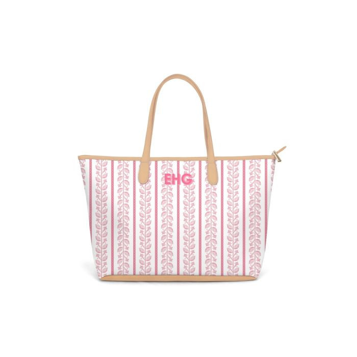 St. Anne Diaper Bag -  Fenwick Fields Monogram Stripe | Barrington Gifts