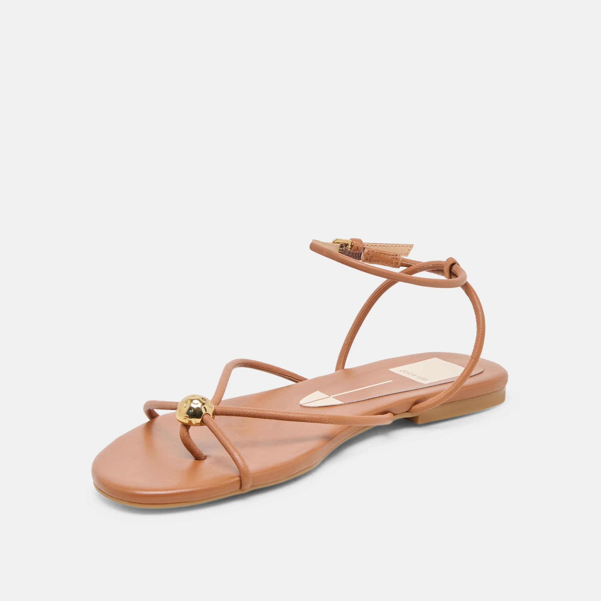 Kenley Sandals Saddle Leather | DolceVita.com