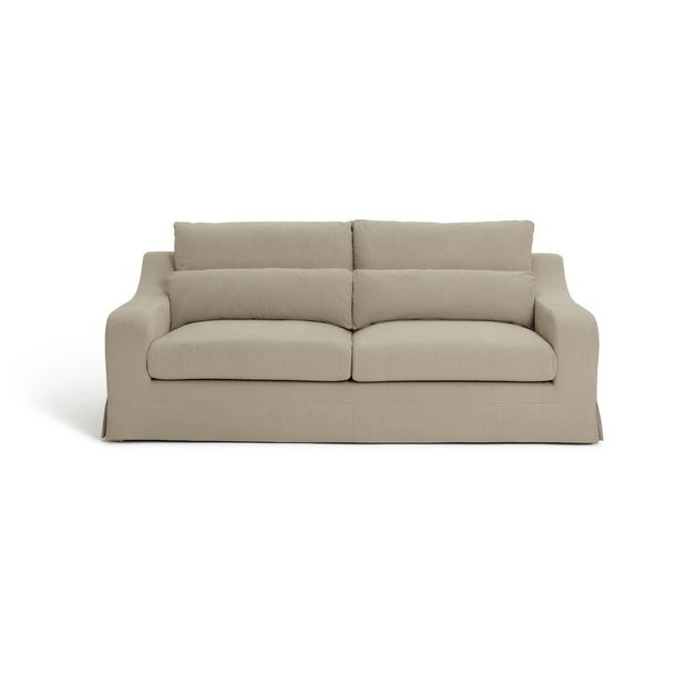Habitat Odin 3 Seater Fabric Sofa - Natural | Habitat UK
