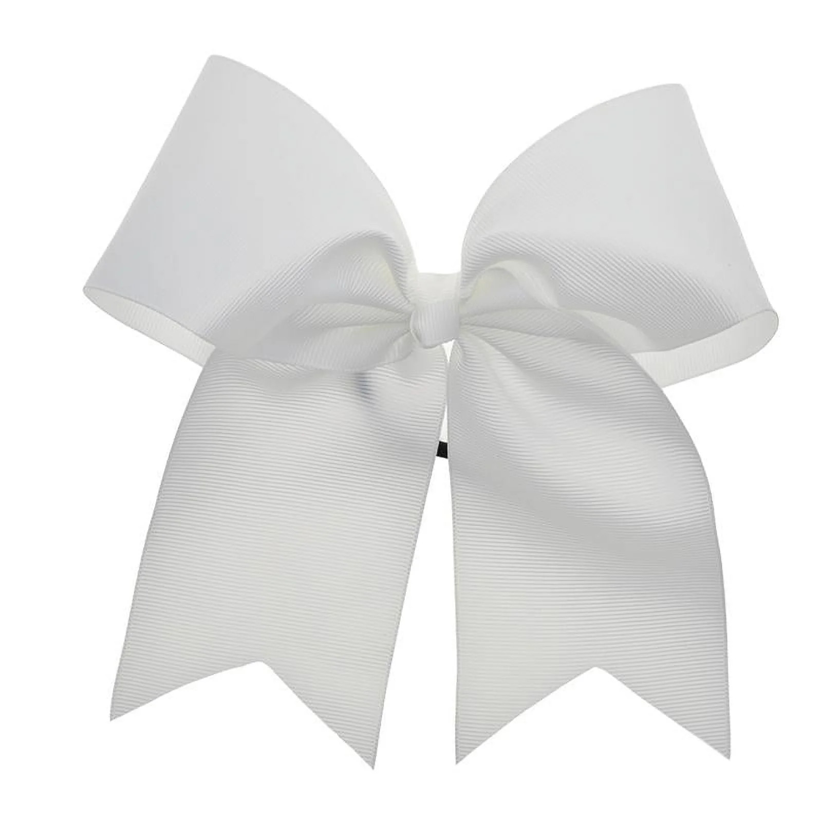 Chixx Solid Plain Basic Cheer Dance Softball Bows- White | Walmart (US)