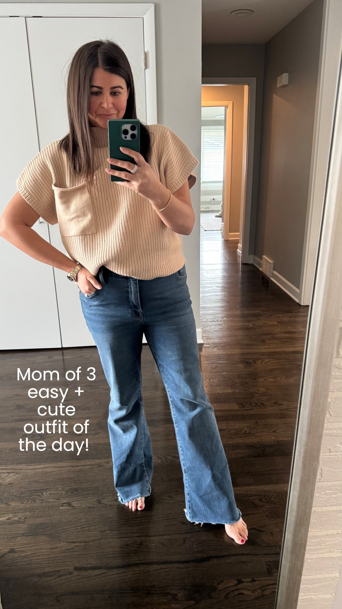 I haven't gotten actually dressed in a while. This outfit brought me out of the funk! The sweater with the cap sleeves and pocket is such good quality! Also, Im in my bell bottoms era :)


#LTKOver40 #LTKFindsUnder50 #LTKMidsize