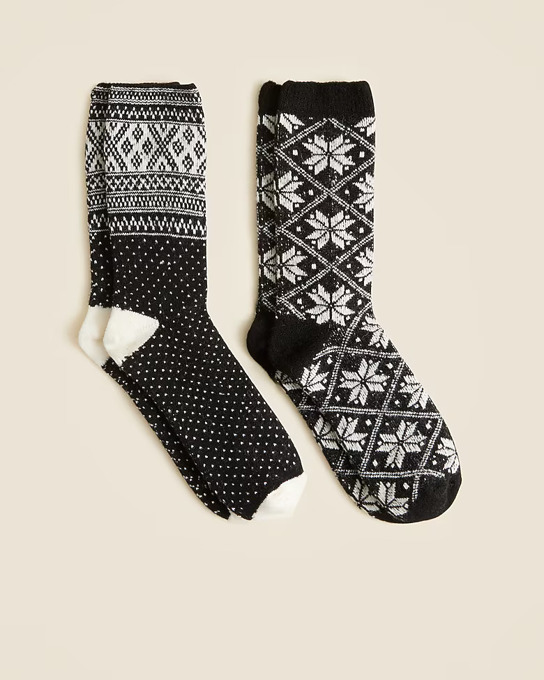 Fair Isle trouser socks two-pack | J. Crew US