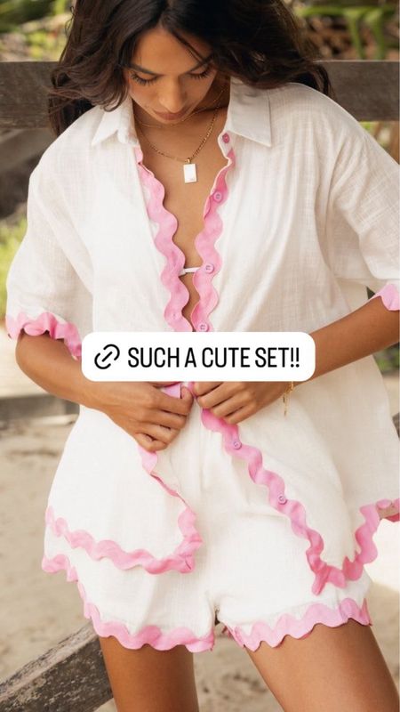 Such a cute set for summer! Would make the perfect coverup 

#LTKSwim #LTKSeasonal
