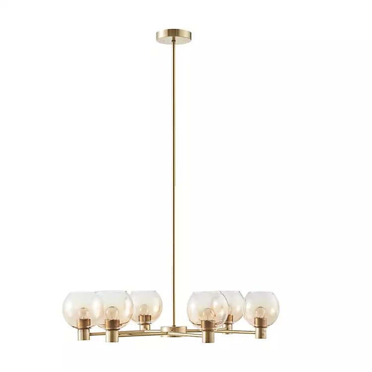 Gold Glass Globes Modern Chandelier | Kirkland's Home