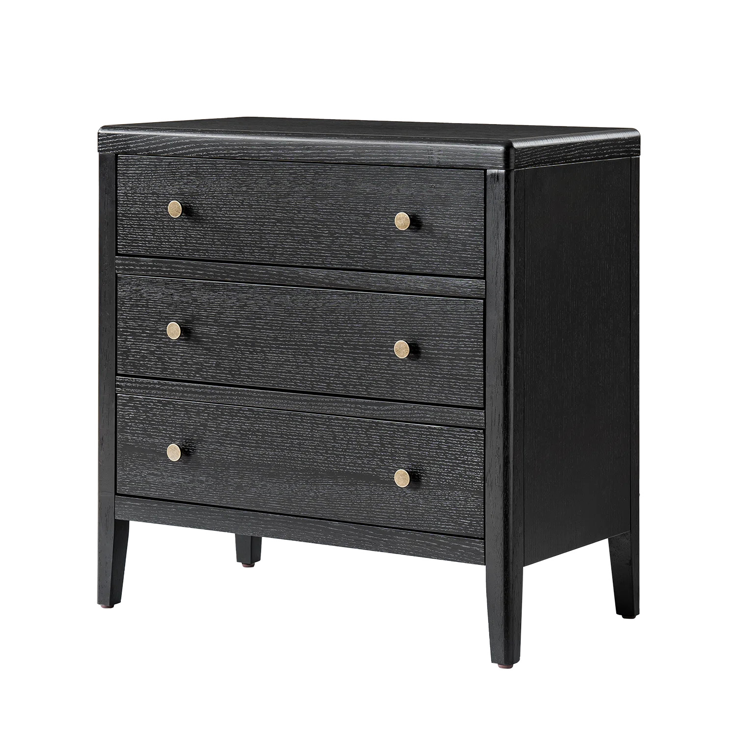 Shera Modern 28"W 3-Drawer Solid End Table with Integrated Power Station | Wayfair North America