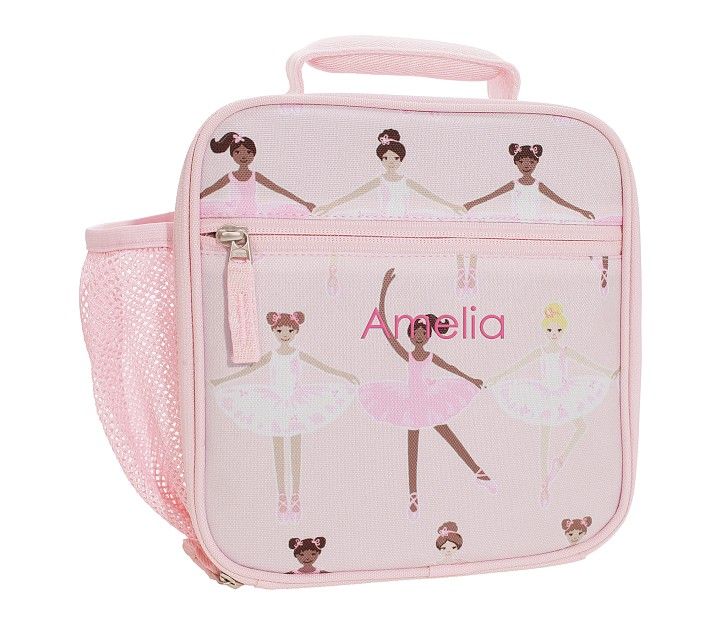 Mackenzie Pink Shimmer Ballerinas Lunch Boxes | Pottery Barn Kids