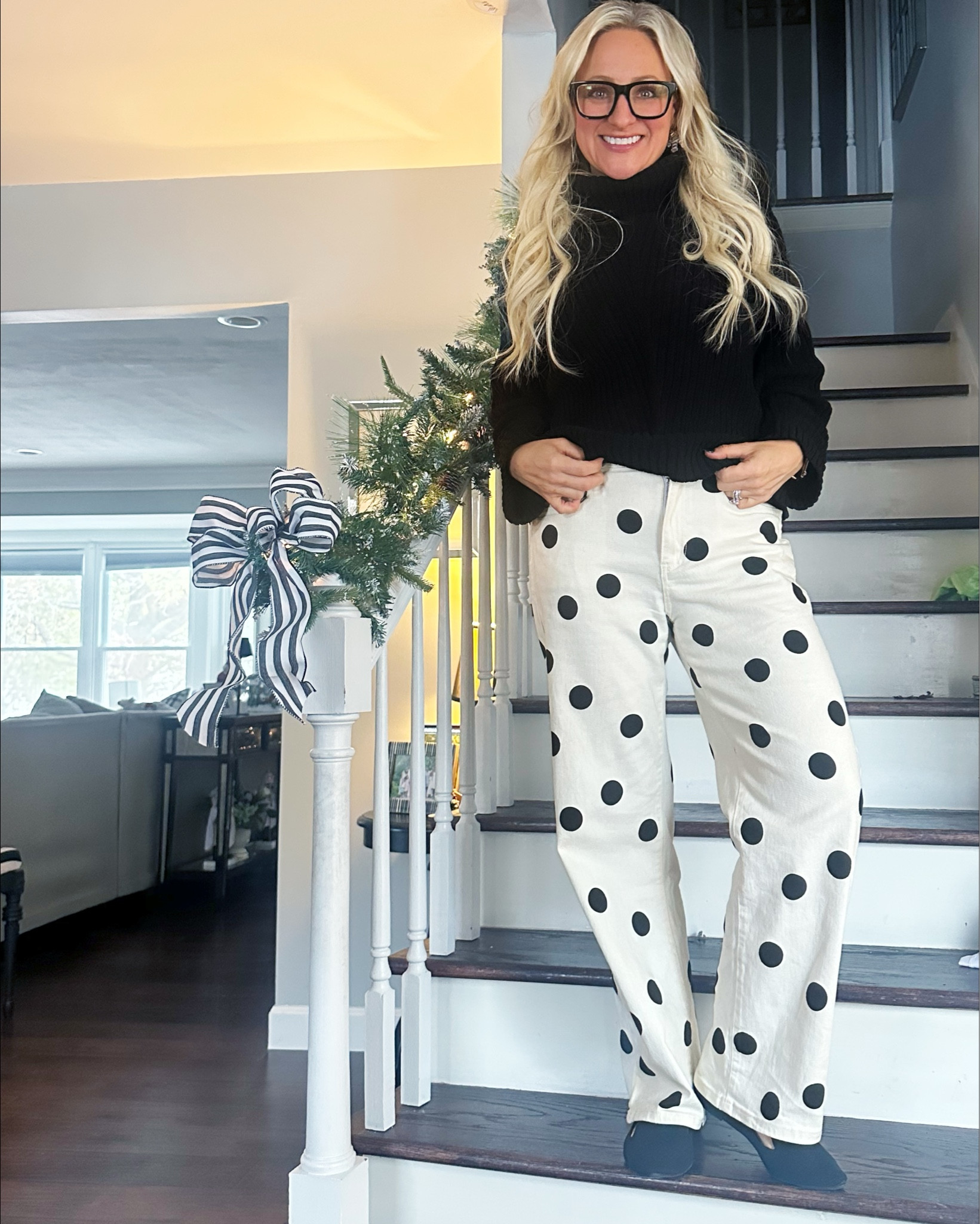 CIDER Perfect polka dot jeans! Wide leg, stretchy, comfy and so cute! TTS

#LTKgrwm #LTKCyberWeek #LTKootd