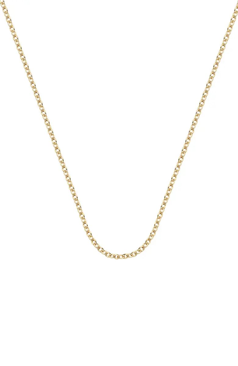 Monica Vinader 32 Inch Adjustable Rolo Chain | Nordstrom